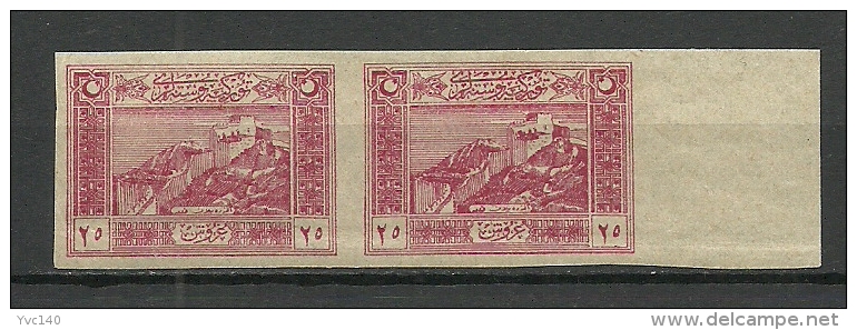 Turkey; 1922 Genoa Printing Postage Stamp 25 K., Imperf. ERROR Rare! - Unused Stamps