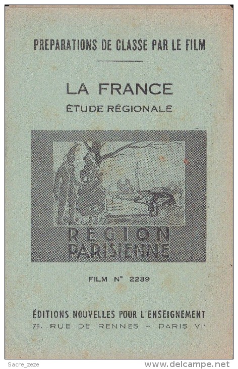 FILM FIXE EDUCATIF 35m/m Avec Son Livret-géographie La France-Région Parisienne - 35mm -16mm - 9,5+8+S8mm Film Rolls