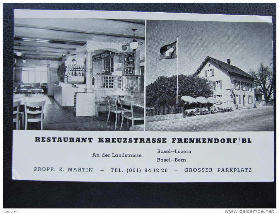 AK FRENKENDORF BL Restaurant Kreuzstrasse   // D*16448 - Frenkendorf