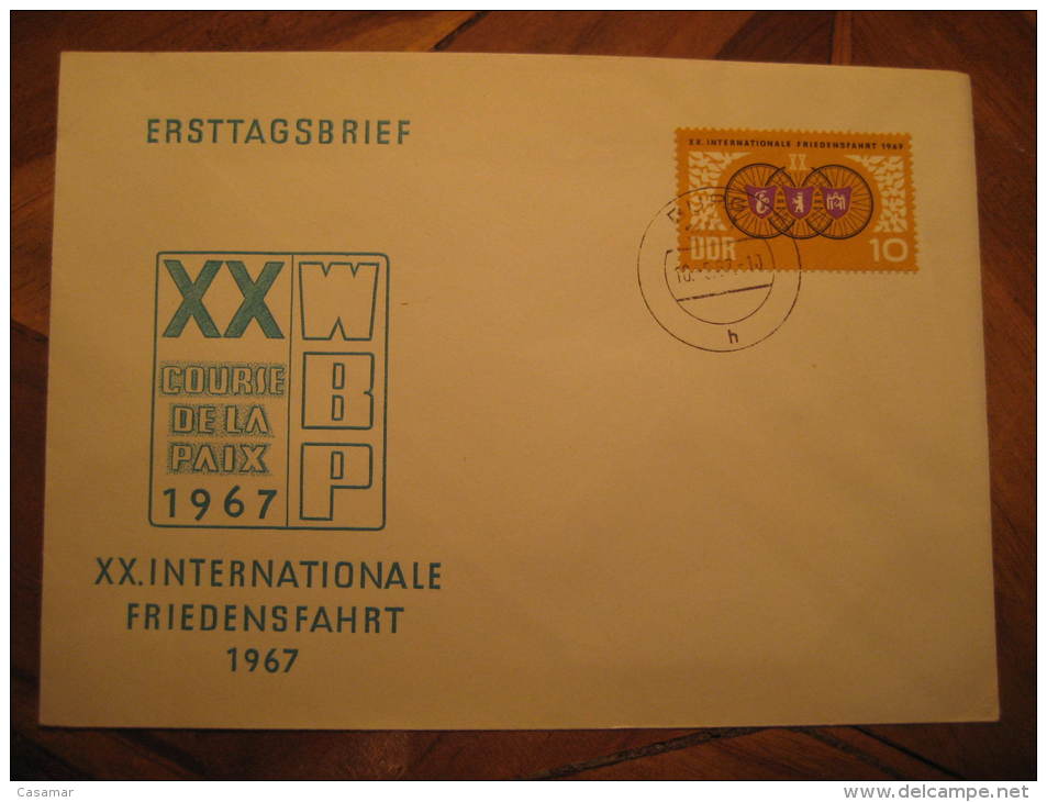 Burg 1967 Cycling Cover DDR Germany Course De La Paix - Ciclismo