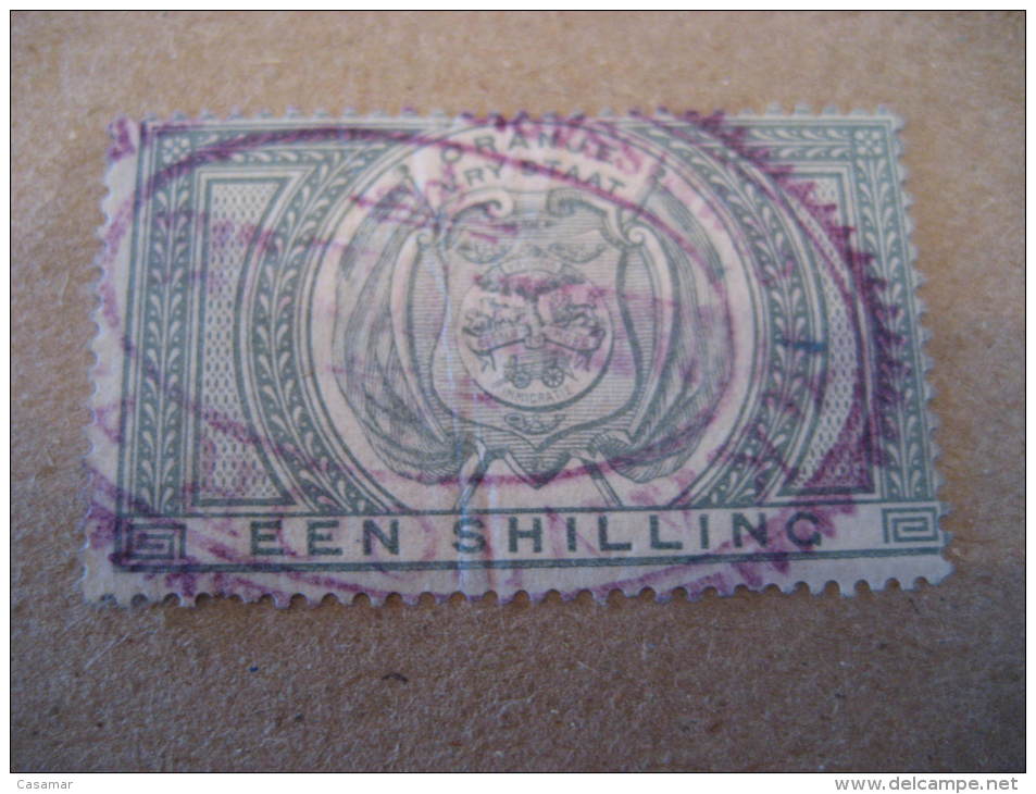 ORANGE FRY STAAT Een Shilling Fiscal Tax Postage Due Service ... Stamp Africa South British Area GB UK Colonies - Orange Free State (1868-1909)