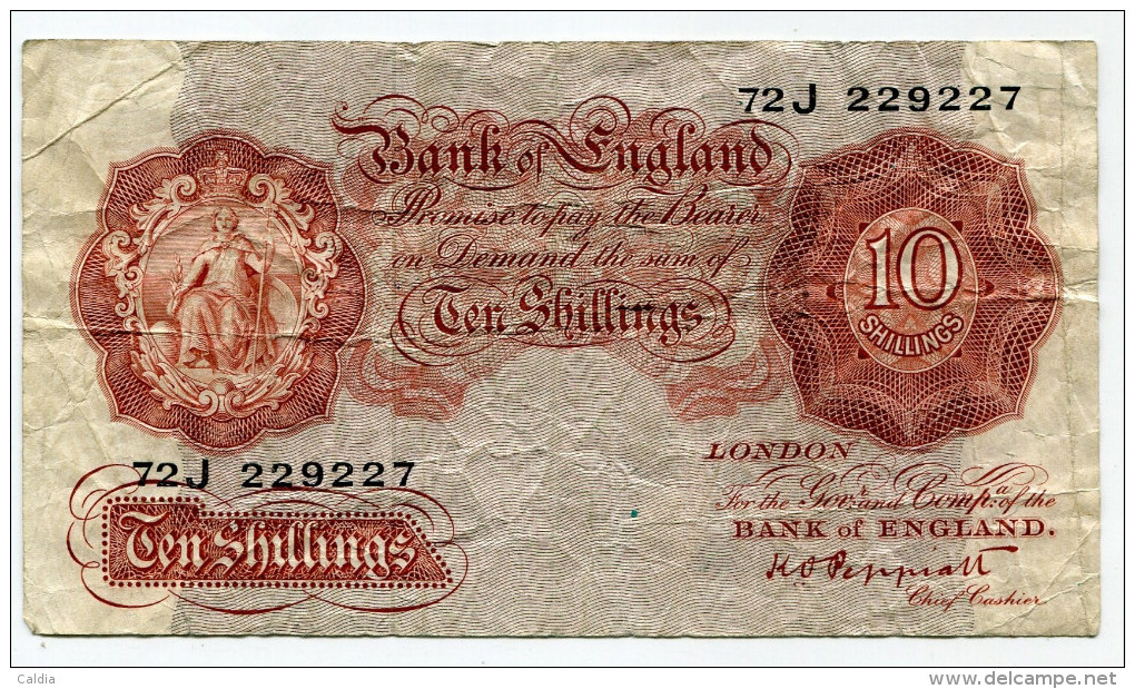 Royaume-Uni Great Britain 10 Shilling 1940 - 1948 - 10 Shillings