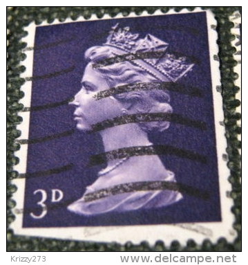 Great Britain 1967 Queen Elizabeth II 3d - Used - Used Stamps