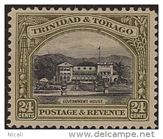 TRINIDAD & TOBAGO 1935 24c P12 HM SG 236 TF264 - Trinidad Y Tobago