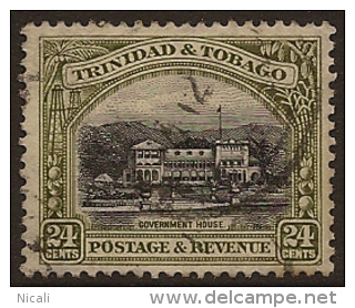 TRINIDAD & TOBAGO 1935 24c P12.5 U SG 236a TF152 - Trinidad Y Tobago