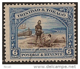 TRINIDAD & TOBAGO 1935 6c P12.5 U SG 233a TF142 - Trinidad Y Tobago