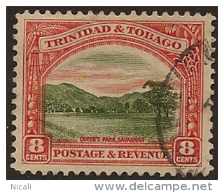 TRINIDAD & TOBAGO 1935 8c P12 U SG 234 TF143 - Trinidad Y Tobago