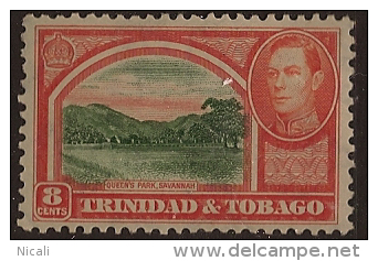 TRINIDAD & TOBAGO 1938 8c UNHM SG 251 TF213 - Trinidad Y Tobago