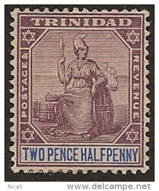 TRINIDAD 1896 2 1/2d Britannia SG117 HM IT31 - Trinidad & Tobago (...-1961)