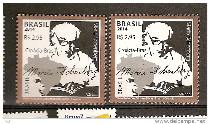 Brazil ** & Serie Relações Diplomáticas, Brasil Croácia 2014 - Unused Stamps