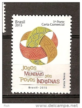 Brazil ** & Jogos Mundiais Dos Povos Indígenas 2015 - Unused Stamps