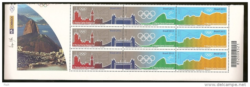 Brazil ** & Jogos Para Olímpicos, Entregada Bandeira Londres 2012- Rio De Janeiro 2015 - Unused Stamps