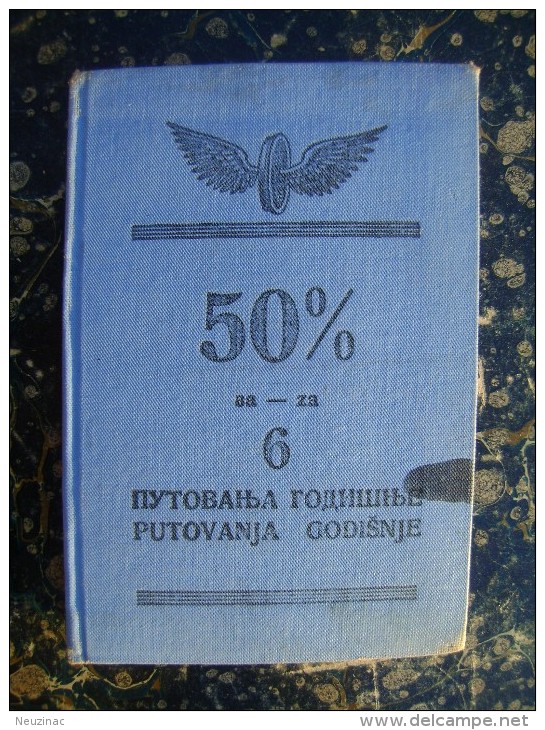 Yugoslavia-Serbia-Subotica-Sabatka-train Ticket-50 Percent Of The 6 Trips Per Year-1938  (3086) - Europe