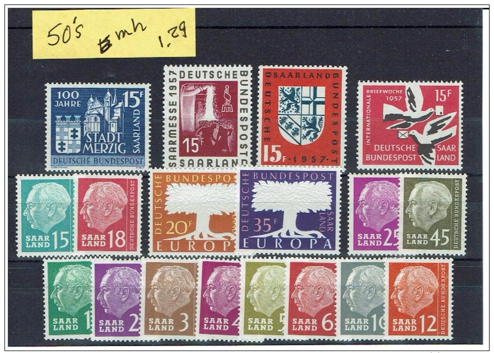 SAAR...1950's...mh - Unused Stamps