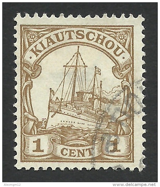 German Kiautschou, 1 C.  1905, Sc # 23, Mi # 18, Used. - Kiauchau