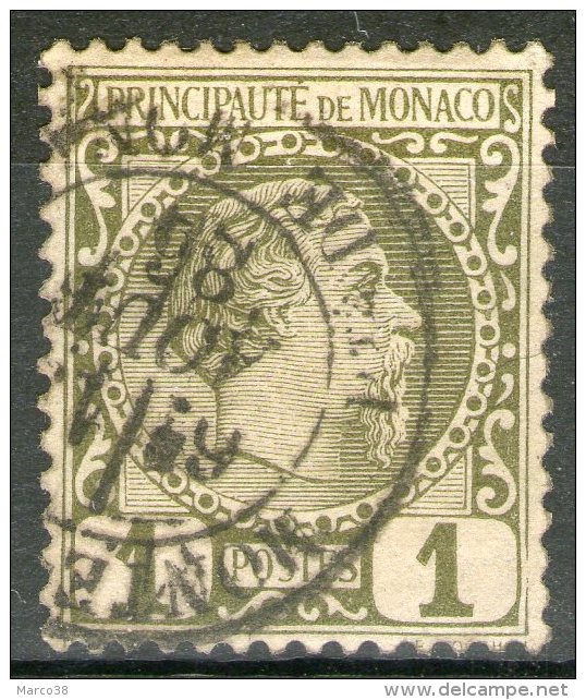 MONACO: N°1 Oblitéré       - Cote 20€ - - Gebraucht