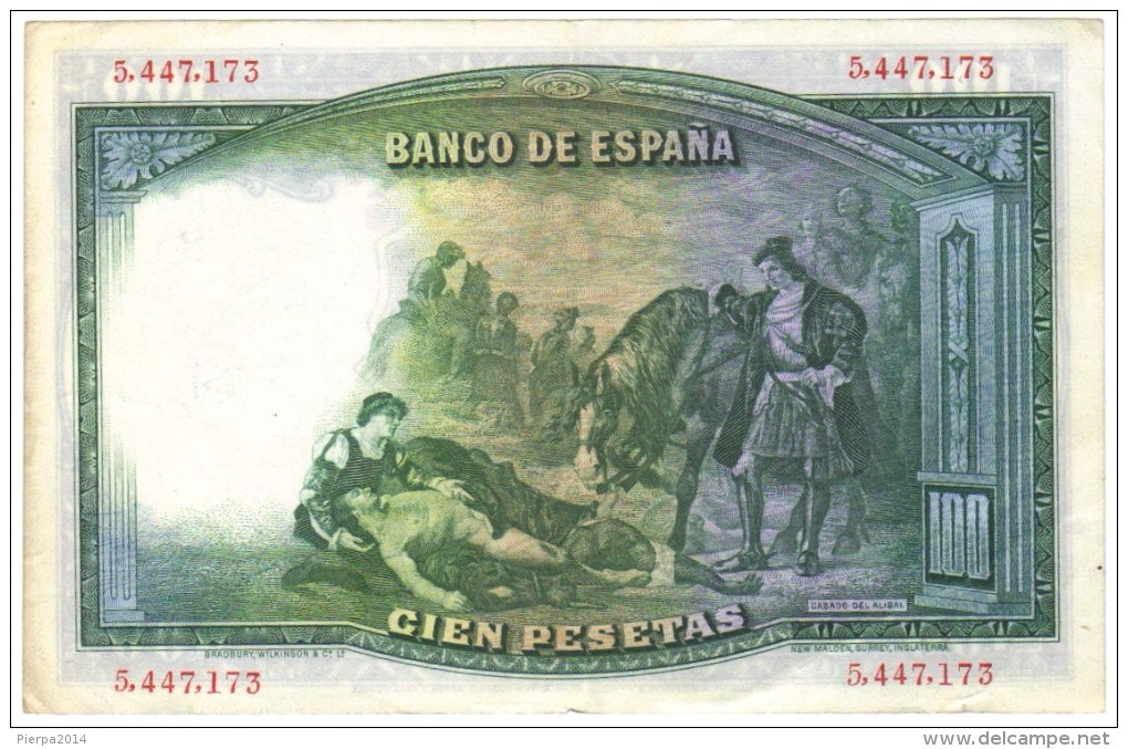 Billette De 100 Pesetas - Circulado - 100 Pesetas