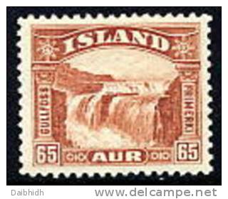 ICELAND 1931 Gullfoss 65 A. MNH / **.  Michel 154 - Unused Stamps