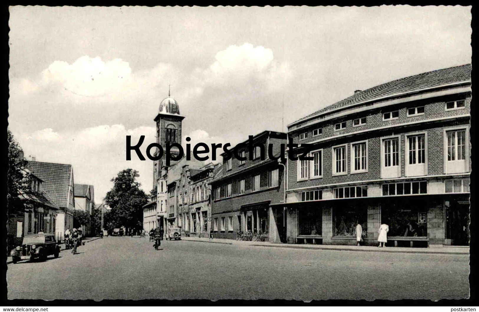 ÄLTERE POSTKARTE IBBENBÜREN GROSSE STRASSE TAXI Große Straße Auto Car Cab AK Ansichtskarte Postcard Cpa Ibbenbueren - Ibbenbueren