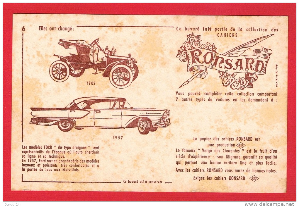 BUVARD - AUTOMOBILE ... FORD ... - Automobile