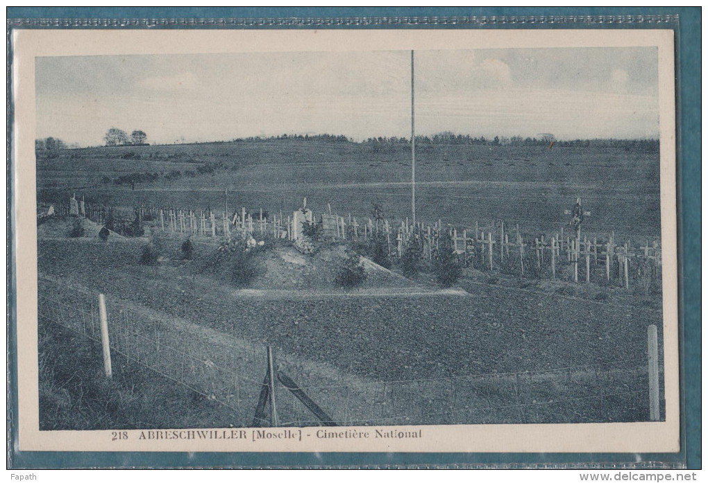 57 - ABRESCHVILLER(Moselle) - Cimetière National -non écrite - 9  X 14 - KNECHT - Autres & Non Classés