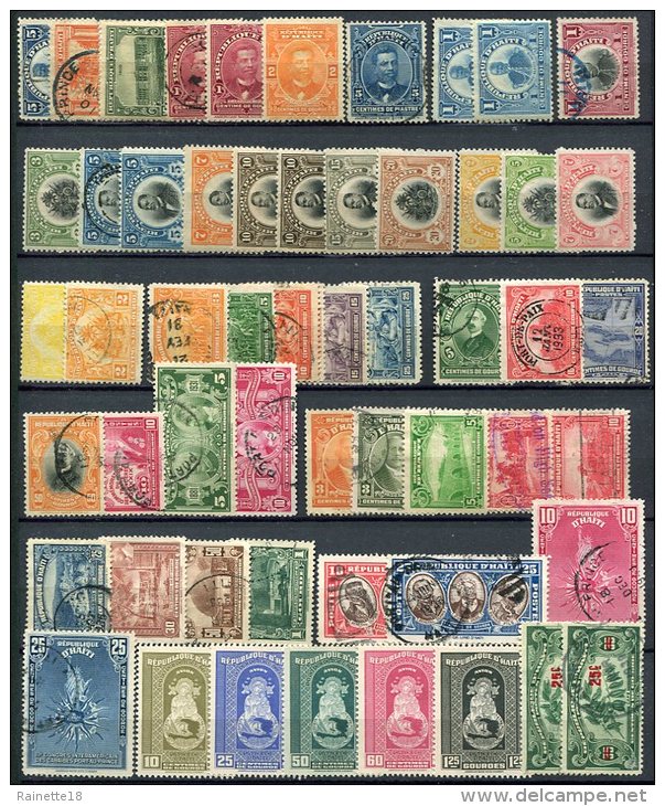 Haïti                          Collection De Plus De 600 Timbres Différents Avec Des PA, 12 Scans - Collections (without Album)