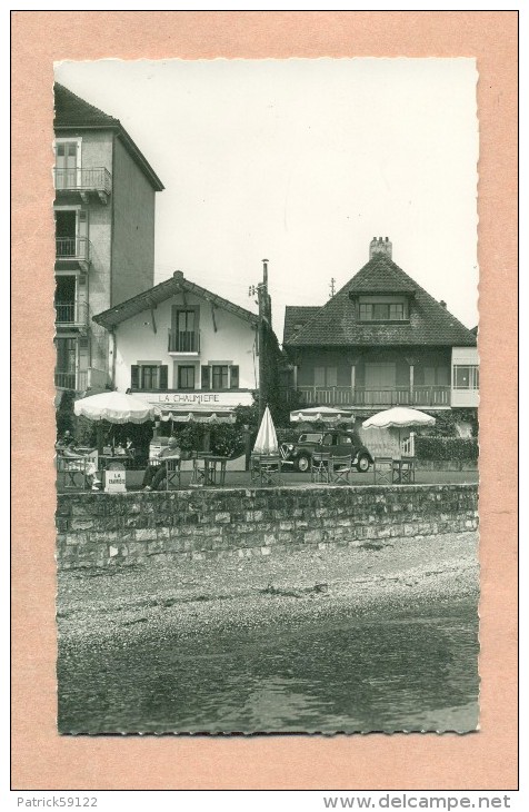 74 - HAUTE SAVOIE - AMPHION Prés EVIAN - RESTAURANT " LA CHAUMIERE "  - CITROËN TRACTION - - Autres & Non Classés