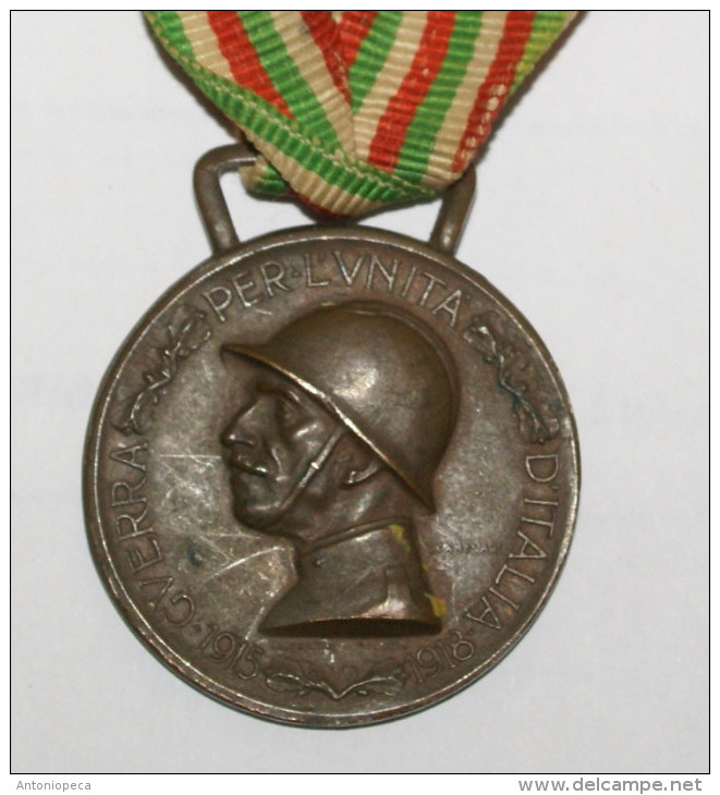 ITALIA 1915-1918, MEDAGLIA BRONZO GUERRA PER L'UNITà D'ITALIA - Italien