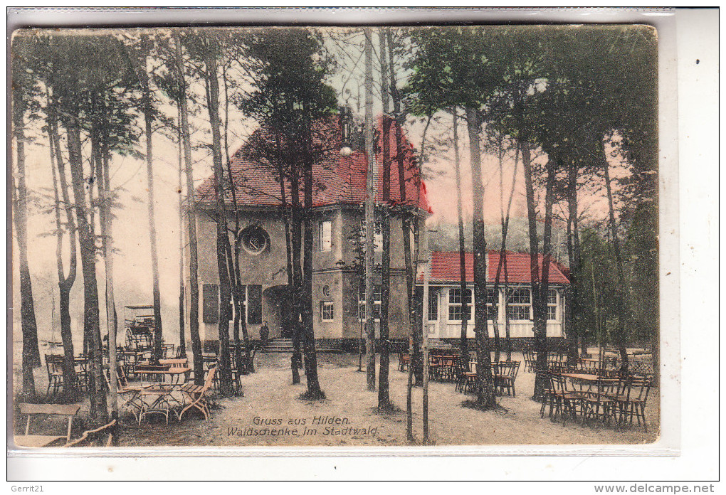 4010 HILDEN, Waldschänke Im Stadtwald, 1910 - Hilden