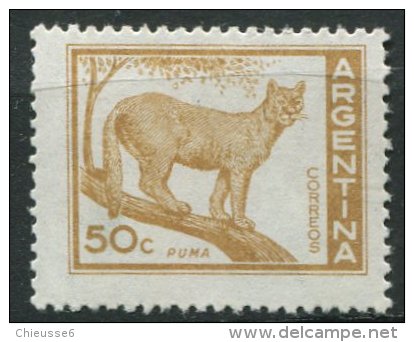 Argentine ** N° 603 - Puma - Unused Stamps