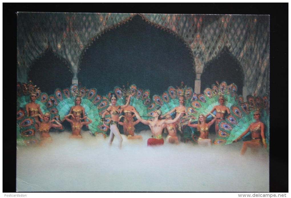 FIGURE SKATING - Old  Postcard -  Ukrainian Ensemble ICE BALLET - 1990 - Pattinaggio Artistico