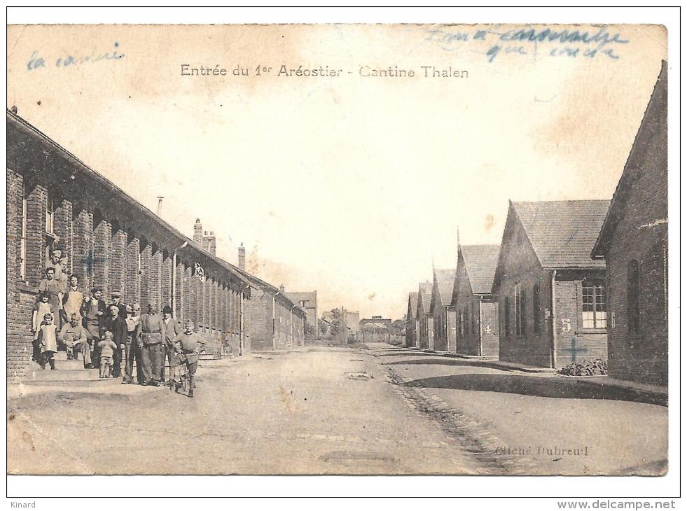 CPA...CAMP DE ROYALIEU ..COMPIEGNE...ENTREE DU 1° AREOSTIER....CANTINE THALEN ...ANIME ..CARTE PAS COURANTE ... - Balloons