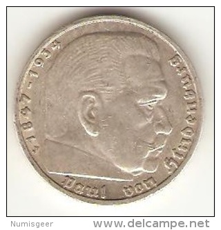 5  REICHSMARK    1937 A - 5 Reichsmark