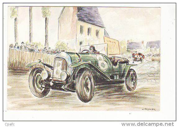 24 Heures Du Mans ,la Bentley Victorieuse De Duff-Clément à La Pointe De Pontlieue En 1924 / Mutuelles Du Mans 1984 - Le Mans