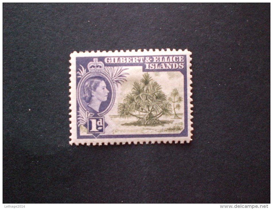 STAMPS GILBERT AND ELLICE ISLANDS 1956 Issues Of 1939 But With Portrait Of Queen Elizabeth II - Gilbert & Ellice Islands (...-1979)