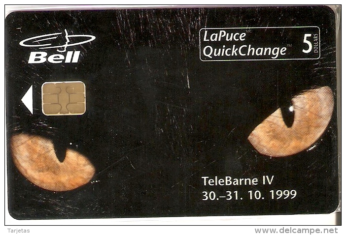 TARJETA DE CANADA DE 5$ DE TELEBARNA 1999 (GATO-CAT) (BELL)  NUEVA-MINT - Canada