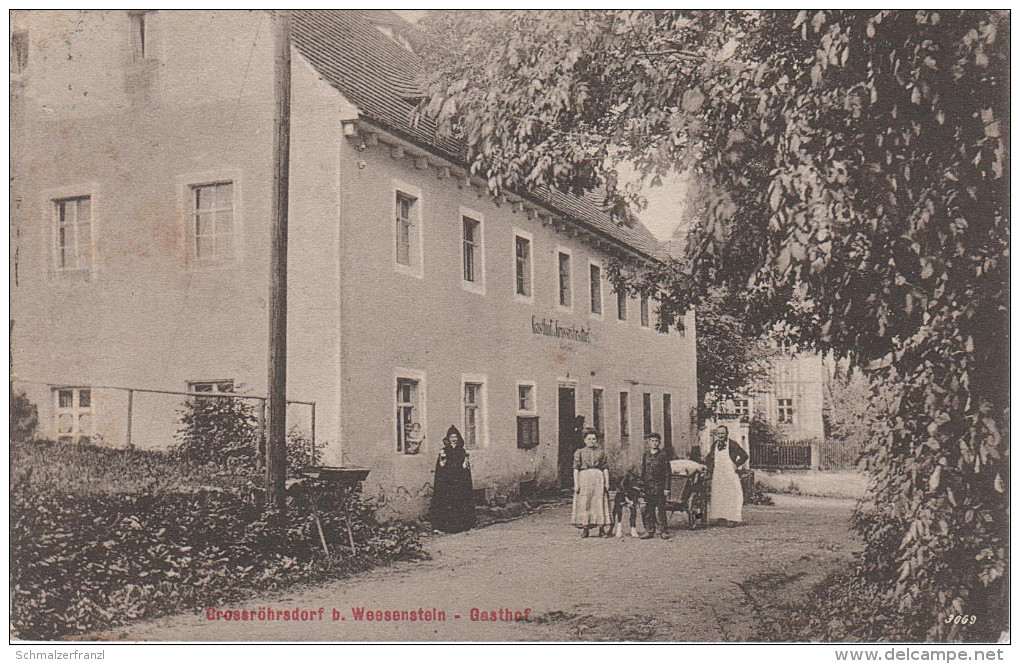 AK Grossröhrsdorf Gasthof Bei Weesenstein Schlottwitz Mühlbach Maxen Burkhardswalde Liebstadt Dohna Glashütte Heidenau - Grossroehrsdorf