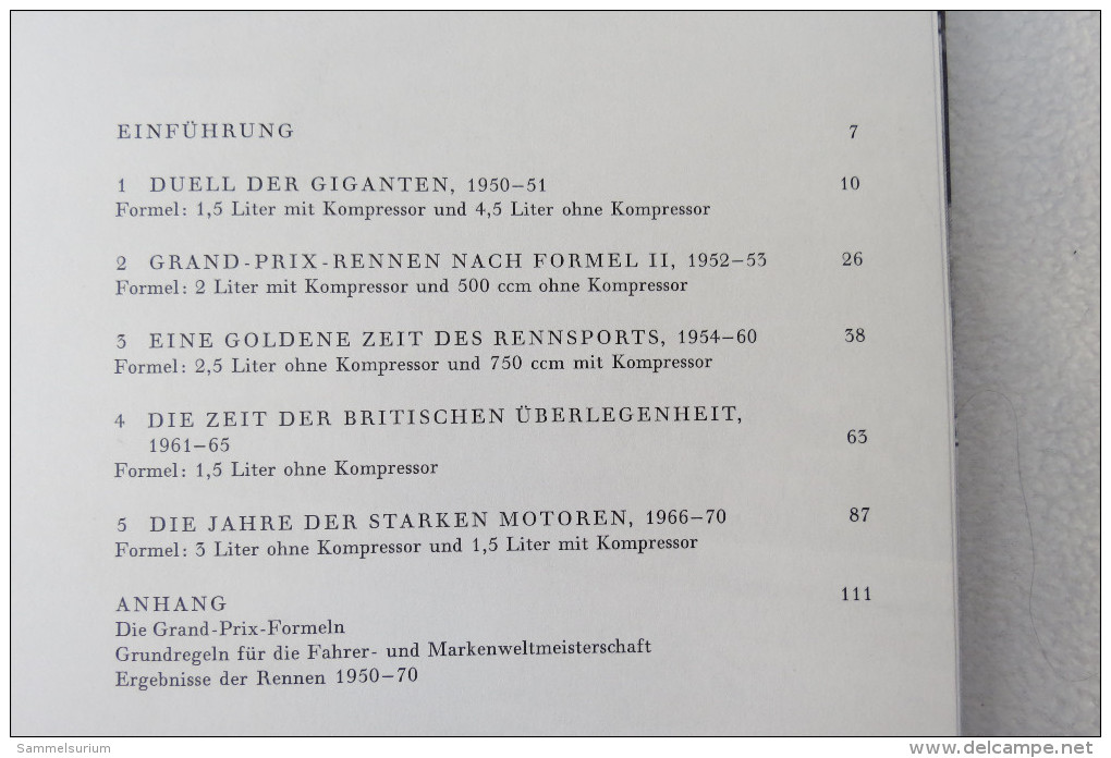 Anthony Pritchard "Grand-Prix-Rennen" Erlesene Liebhabereien Motor Rennsport Von 1950 - 1970 - Sport