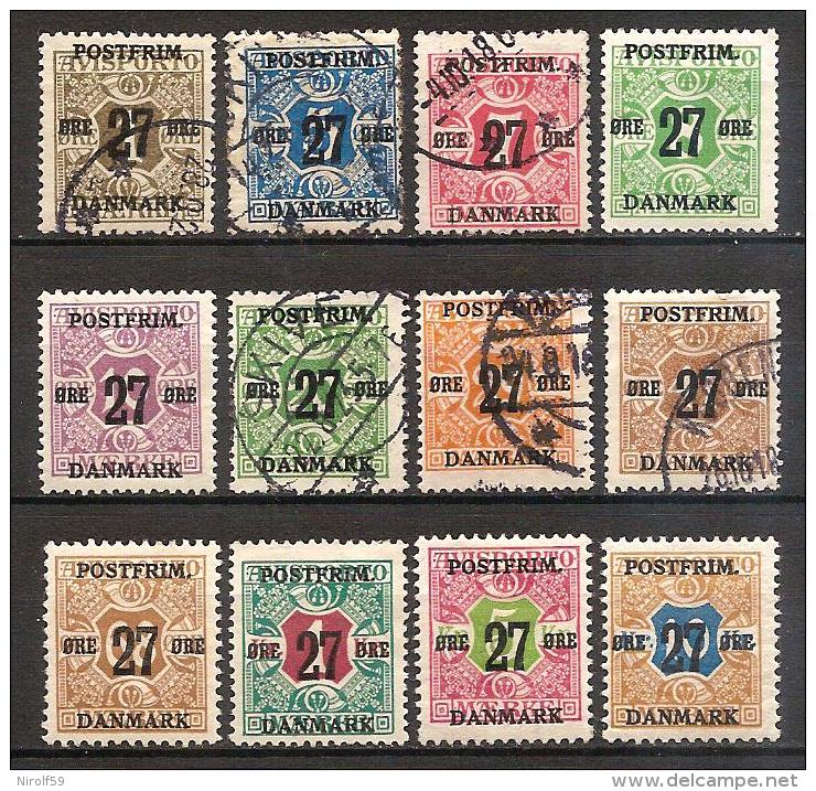 Denmark 1918 - Newspaper Stamps Surcharged - Used Stamps