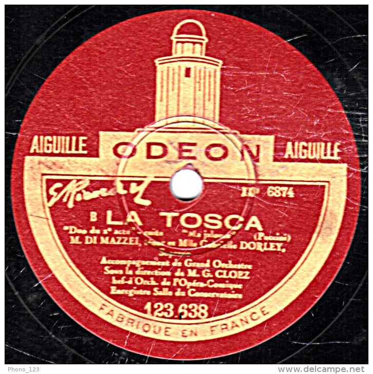 78 Trs - 30 Cm - état TB - DI MAZZEI Et Gabrielle DORLEY - LA TOSCA Quelle Est Cette Blonde, Dis-moi ?  Ma Jalouse - 78 Rpm - Schellackplatten