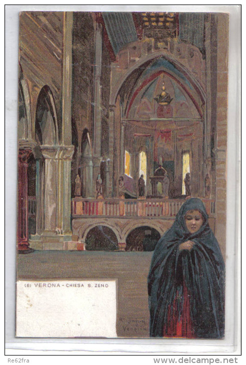 Verona, Chiesa S.Zeno (illustrata R.Tafuri)  -  F.p. - Anni '1900 - Verona