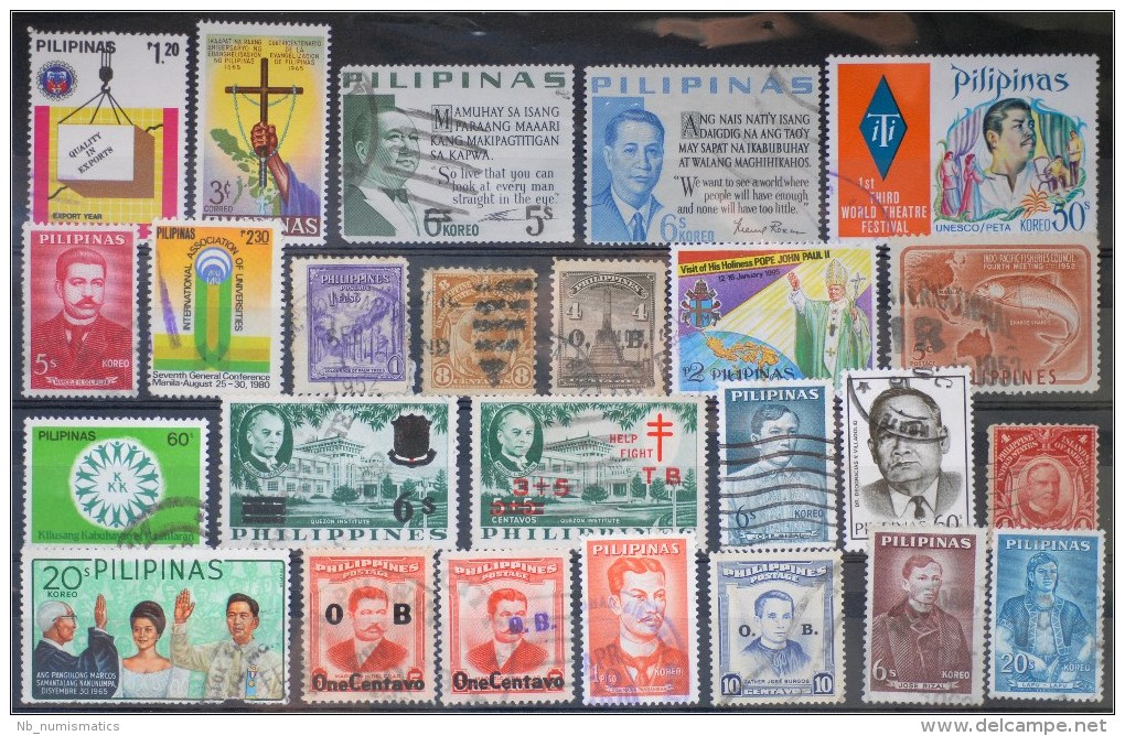 Philippines- Lot Stamps (ST163) - Collections (sans Albums)