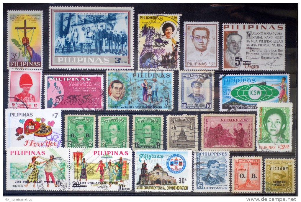 Philippines- Lot Stamps (ST169) - Collections (without Album)