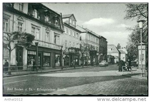 Bad Soden Taunus Opel Rekord P1 Königsteiner Straße Geschäfte Sw 50er - Bad Soden