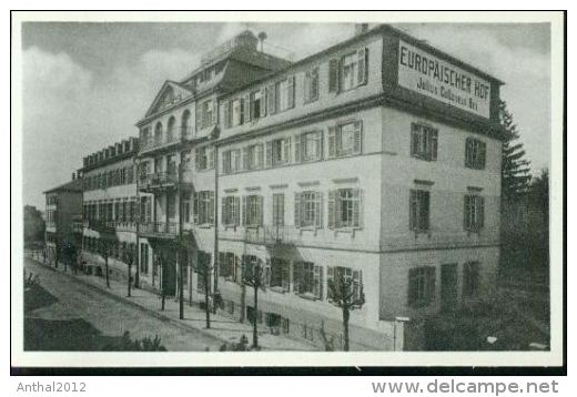 Bad Soden Taunus Hotel Europäischer Hof Julius Colloseus Besitzer Sw 50er - Bad Soden