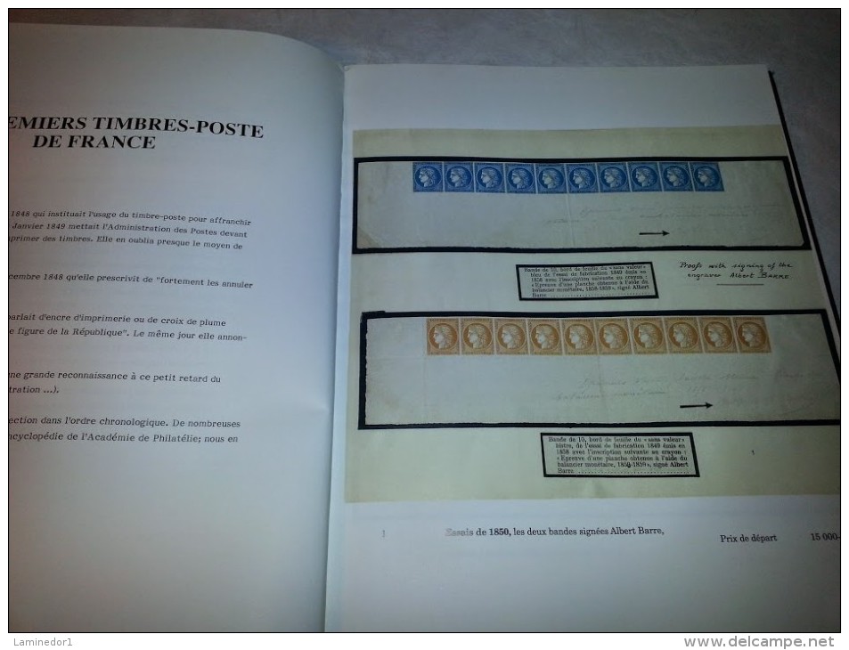 Les 20 Centimes Noirs De Janvier 1849, Philatélie, Timbres, Catalogue De La V. De La Collection DUBUS En Dec. 1998 - Catalogues De Maisons De Vente