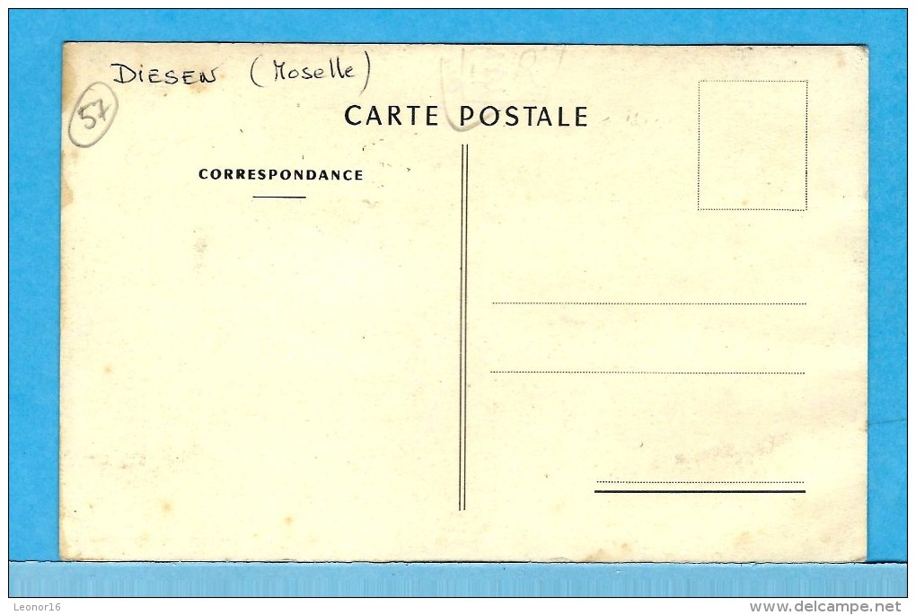 DIESEN Près CREUTZWALD  -   ** 4 VUES " POSE DE LA PREMIERE PIERRE DE L´ EGLISE NOTRE DAME DE LA PAIX 1958/59 " - Creutzwald