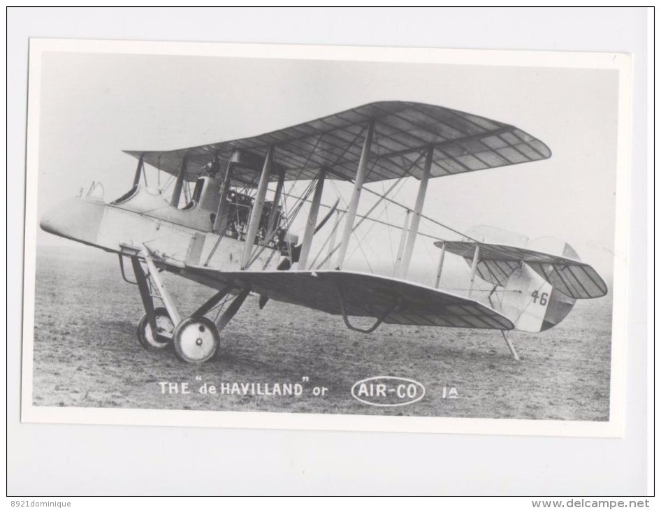 Aeroplane - Avion - Vliegtuig - Flugzeug -  The "de Havilland" Or Air-co  - Aviation  Photo - Luchtvaart