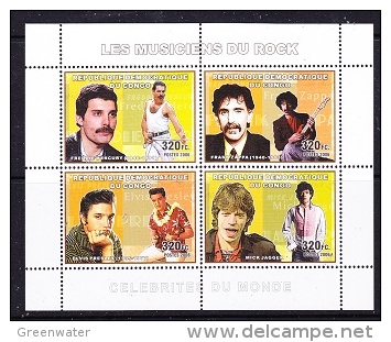 Congo 2006 Rock Stars M/s ** Mnh (19804) - Mint/hinged