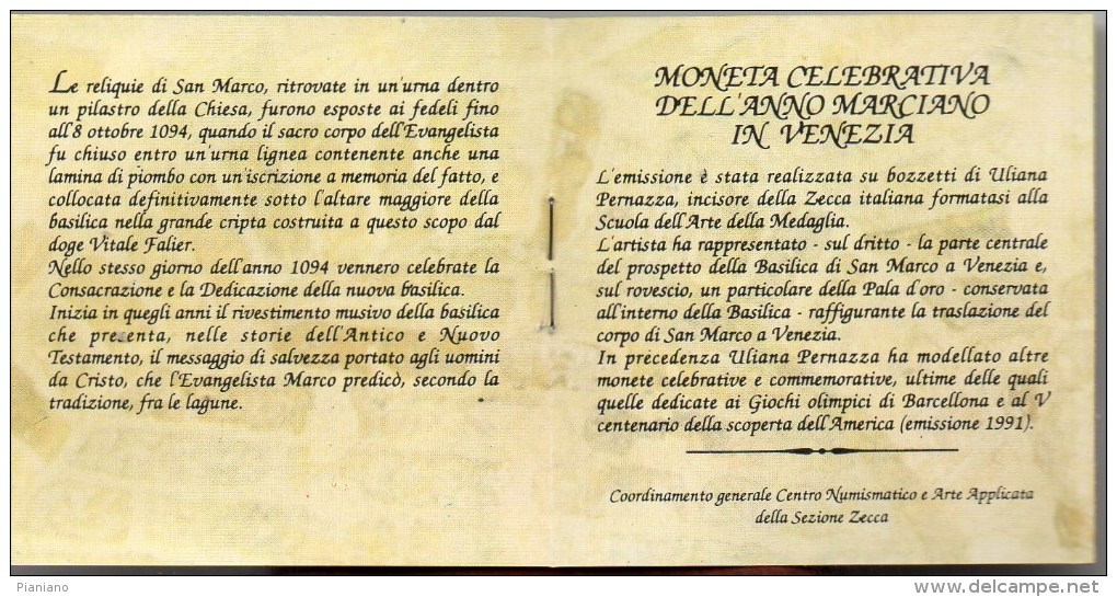 PIA - ITALIA - 1994 : Moneta Da £ 1.000 In Astuccio - Edizione Zecca -  8.600  Pezzi  !!!! - Jahressets & Polierte Platten